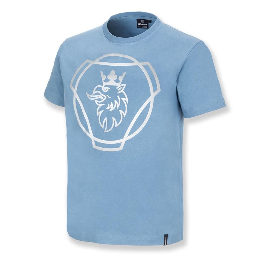 Vaatteet SCANIA T-Paidat | Men'S Sky Blue Gradient T-Shirt