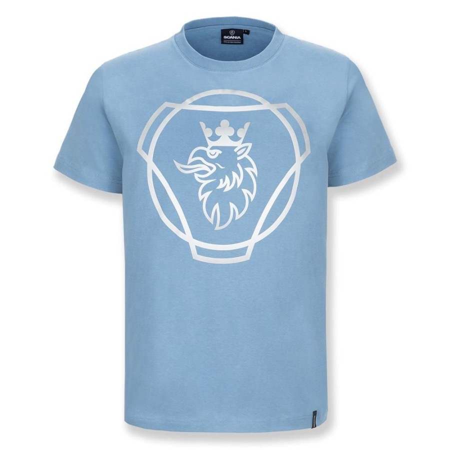 Vaatteet SCANIA T-Paidat | Men'S Sky Blue Gradient T-Shirt